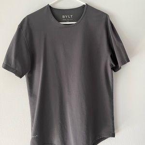 Charcoal BYLT Lux Drop Cut Tee